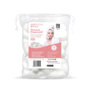 Μπουκιές ντεμακιγιάζ Soft Care λευκές (50 τεμ)