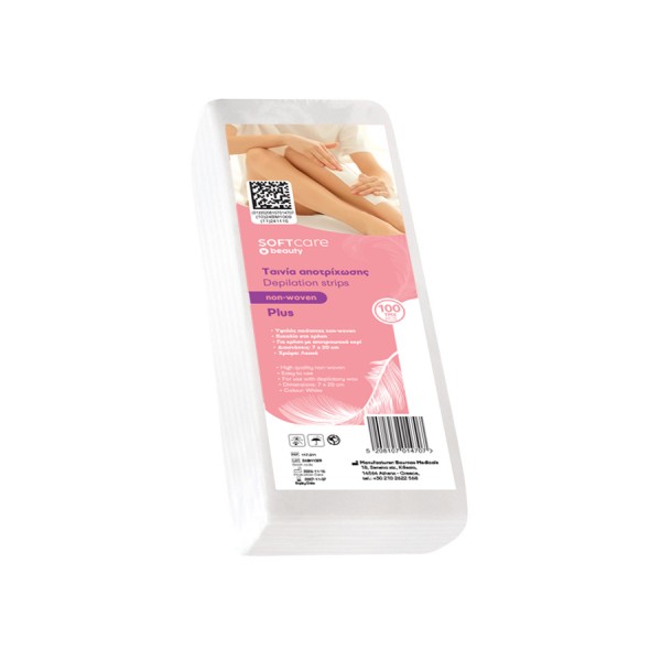 Ταινίες αποτρίχωσης Soft Care Plus Non Woven 7 x 20 cm