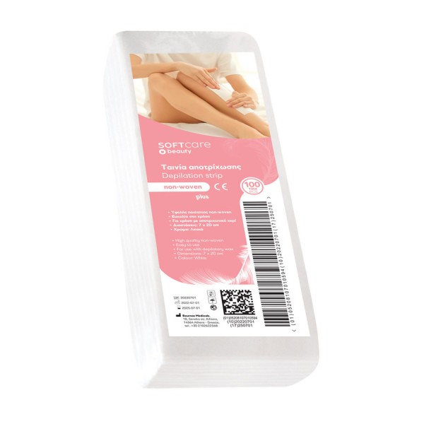 Ταινίες αποτρίχωσης Soft Care Plus Non Woven 7 x 20 cm