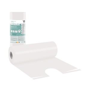 Οδοντ. Πετσέτα σε ρολό με λαιμόκοψη Soft Care 53 x 60cm λευκή (80 τεμ)
