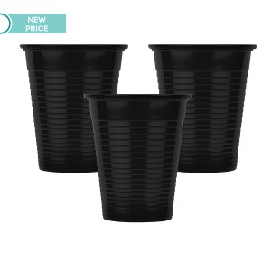 Οδοντ. Ποτηράκια Soft Care - 180 ml - Μαύρο (100 τμχ) 