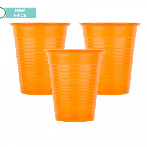 Οδοντ. Ποτηράκια Soft Care - 180 ml - Πορτοκαλί (100 τμχ) 