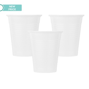 Οδοντ. Ποτηράκια Soft Care - 180 ml - Λευκά (100 τμχ) 