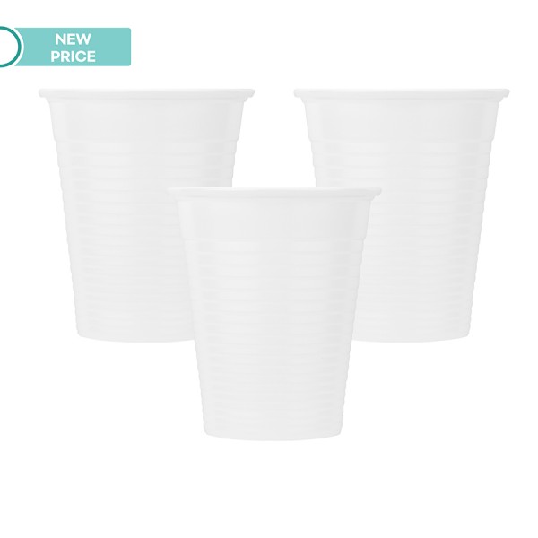 Οδοντ. Ποτηράκια Soft Care - 180 ml - Λευκά (100 τμχ) 