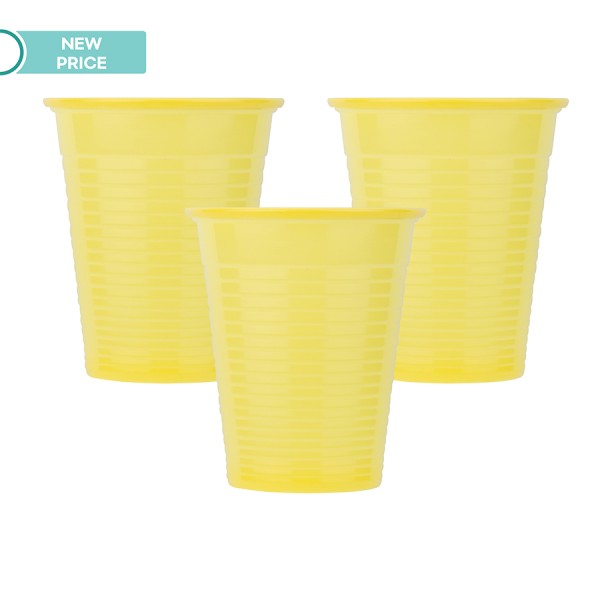 Οδοντ. Ποτηράκια Soft Care - 180 ml - Κίτρινα (100 τμχ) 