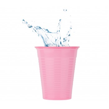 Οδοντ. Ποτηράκια Soft Care - 180 ml - Ροζ (100 τμχ) 