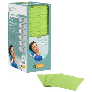Oδοντ. πετσέτα Soft Care Plus 3ply με dispenser λαχανί (4 x 125 τεμ)