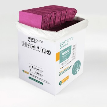Oδοντ. πετσέτα Soft Care Plus 3ply φούξια (500 τεμ)