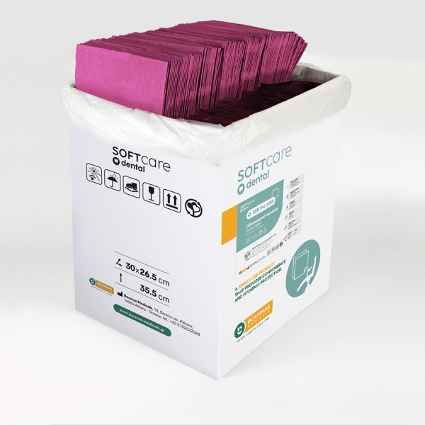 Oδοντ. πετσέτα Soft Care Plus 3ply φούξια (500 τεμ)