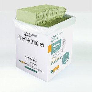 Oδοντ. πετσέτα Soft Care Standard 2ply πράσινη (500 τεμ)
