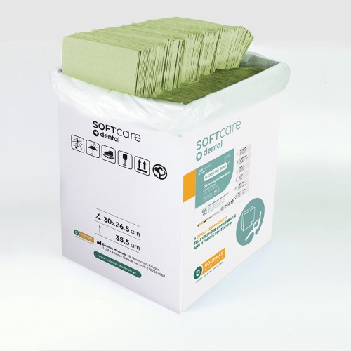 Oδοντ. πετσέτα Soft Care Standard 2ply πράσινη (500 τεμ)