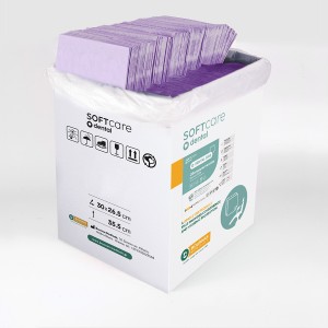 Oδοντ. πετσέτα Soft Care Plus 3ply μωβ (500 τεμ)