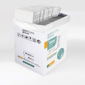 Oδοντ. πετσέτα Soft Care Plus 3ply λευκή (500 τεμ)