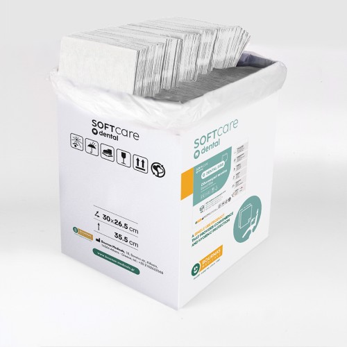 Oδοντ. πετσέτα Soft Care Plus 3ply λευκή (500 τεμ)