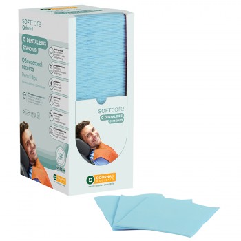 Oδοντ. πετσέτα Soft Care Standard 2ply με dispenser γαλάζια (4 x 125 τεμ)