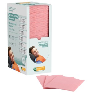 Oδοντ. πετσέτα Soft Care Standard 2ply με dispenser ροζ (4 x 125 τεμ)