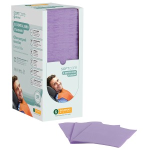 Oδοντ. πετσέτα Soft Care Standard 2ply με dispenser μωβ (4 x 125 τεμ)