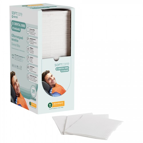 Oδοντ. πετσέτα Soft Care Standard 2ply με dispenser λευκή (4 x 125 τεμ)