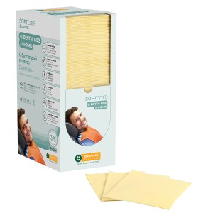 Oδοντ. πετσέτα Soft Care Standard 2ply με dispenser κίτρινη (4 x 125 τεμ)
