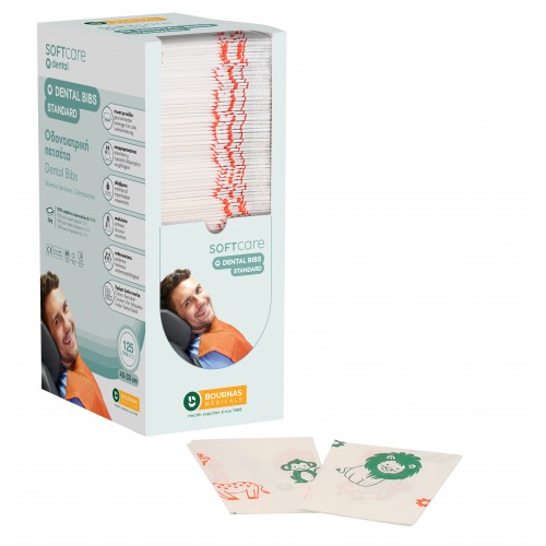 Oδοντ. πετσέτα Soft Care Standard 2ply με dispenser Kids (4 x 125 τεμ)