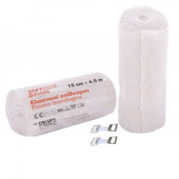 Επίδεσμος ελαστικός Soft Care  15 cm x 4,5 m