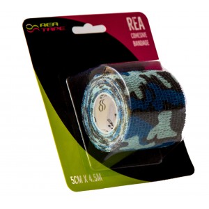 REA TAPE επίδεσμος αυτοσυγκρατούμενος 5cm x 4,5m - Μπλε Παραλλαγής