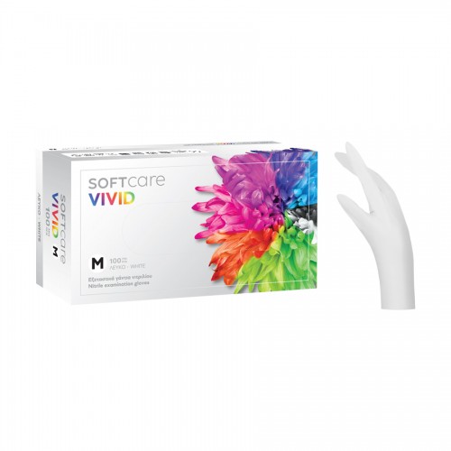Soft Care Vivid Γάντια Νιτριλίου - Λευκό (100τεμ)