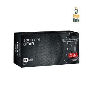 Γάντια νιτριλίου Soft Care Gear-Mαύρο (100τεμ)