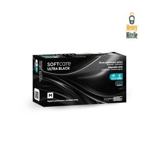 Γάντια νιτριλίου Soft Care ULTRA Μαύρο (100 τεμ)