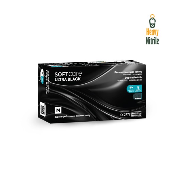 Γάντια νιτριλίου Soft Care ULTRA Μαύρο (100 τεμ)