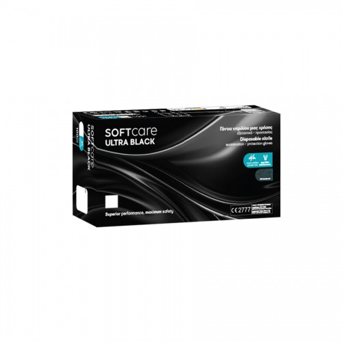 Γάντια νιτριλίου Soft Care ULTRA Μαύρο (100 τεμ)