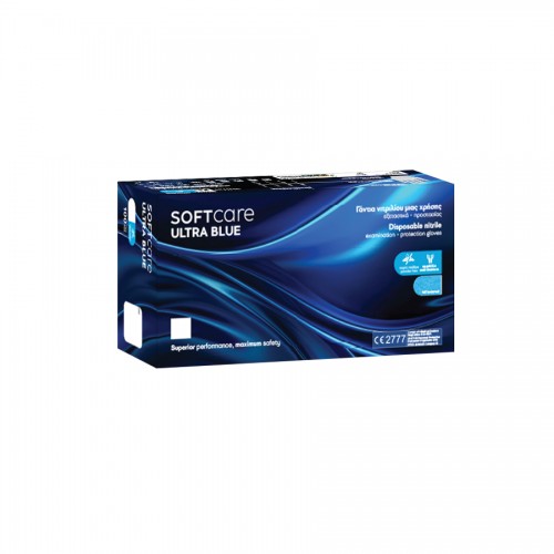 Γάντια νιτριλίου Soft Care ULTRA Μπλε (100 τεμ) 