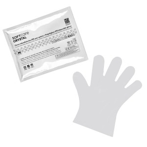 Γάντια PE Soft Care CRYSTAL διαφανή (100τεμ)