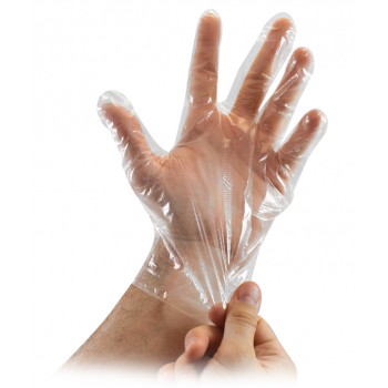 Γάντια διαφανή μιας χρήσεως 