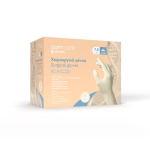 Χειρουργικά γάντια λάτεξ Soft Care με πούδρα