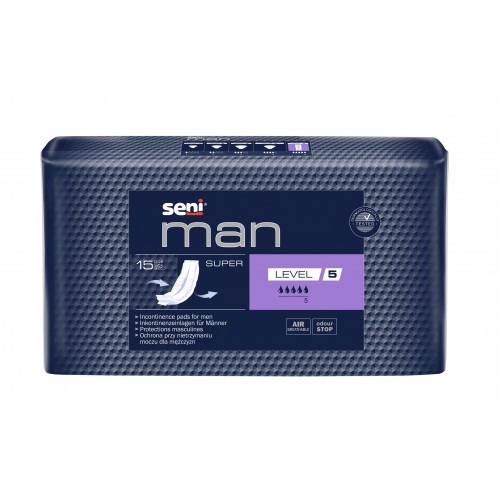 Ανδρικό επίθεμα ακράτειας Seni Man Super (15τεμ)