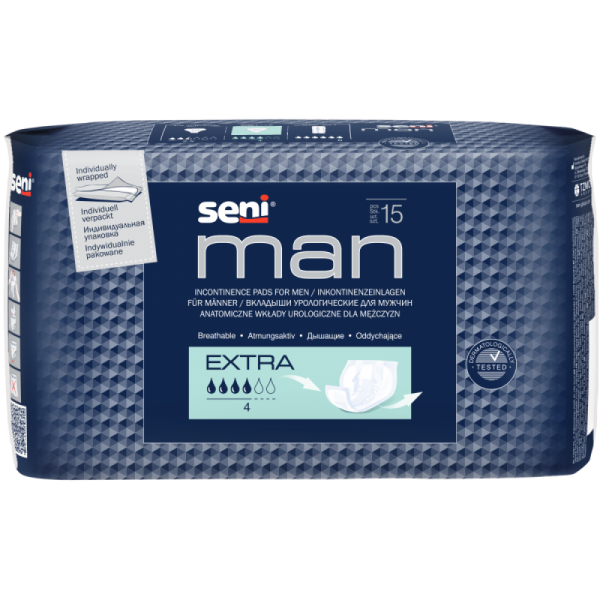 Ανδρικό επίθεμα ακράτειας Seni Man Extra (15τεμ)