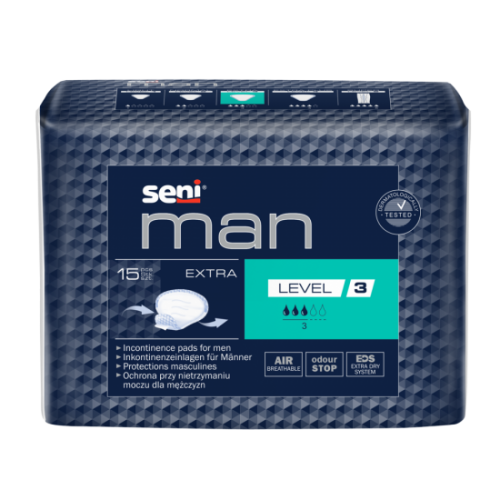 Ανδρικό επίθεμα ακράτειας Seni Man Extra (15τεμ)