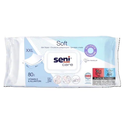 Seni Care Υγρά μαντηλάκια καθαρισμού (80τεμ)