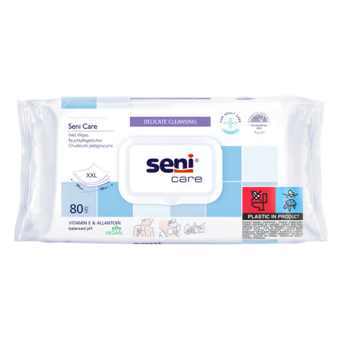 Seni Care Υγρά μαντηλάκια καθαρισμού (80τεμ)