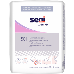 Γάντια καθαρισμού πλαστικοποιημένα Seni Care (50τεμ)