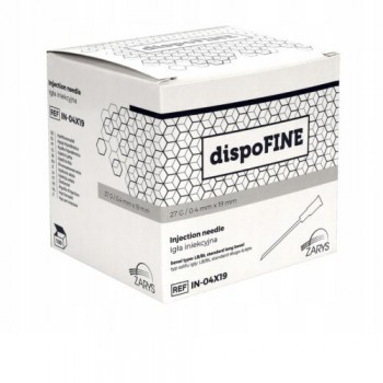 Βελόνες "dispoFINE" G-27 X 1/2" 0.40mm X 19mm (100τεμ) Βελόνες "dispoFINE" G-27 X 1/2" 0.40mm X 19mm (100τεμ)