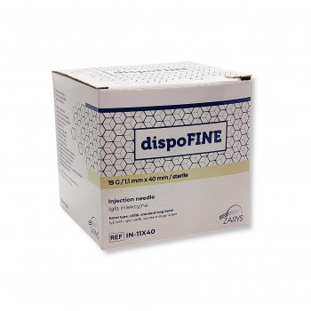 Βελόνες "dispoFINE" G-19 X 1 1/2" 1.10mm X 40mm (100τεμ) Βελόνες "dispoFINE" G-19 X 1 1/2" 1.10mm X 40mm (100τεμ)