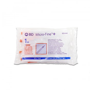 Σύριγγες BD Insuline Microfine™ Plus 1ml & G-29 x 1/2" [0,33 x 12.7mm]