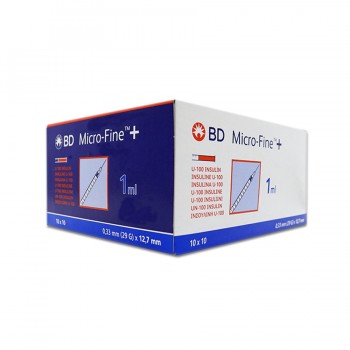 Σύριγγες BD Insuline Microfine™ Plus 1ml & G-29 x 1/2" [0,33 x 12.7mm]