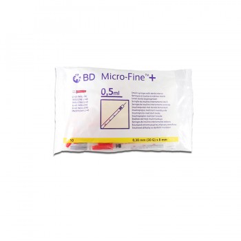 Σύριγγες BD Insuline Microfine™ Plus 0.5ml & G-30 [0,3 x 8mm]