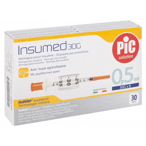 Σύριγγες Pic Insuline 0.3ml & G-30 x 8mm