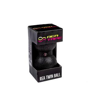 Rea Ball twin Μπάλα Μασάζ [16x8cm] - Μαύρη