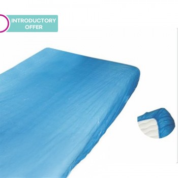 Κάλυμμα κρεβατιού Soft Care Basic 1ply PE 80 x 210 cm - μπλε (10 τεμ)