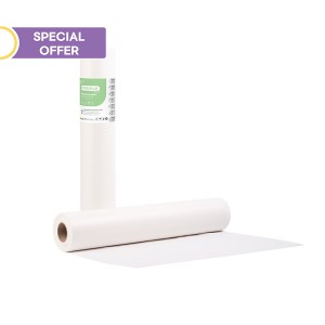 Soft Care Premium Standard 2ply Χαρτί & PE Εξεταστικό ρολό 50cm x 50m - Λευκό